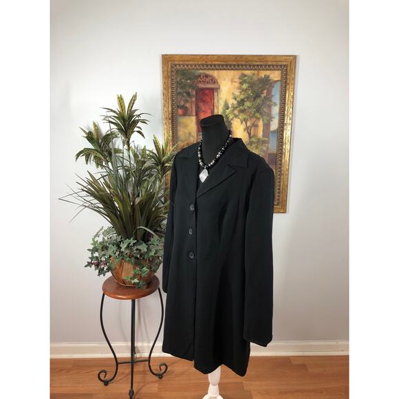 Monroe & Main Women Size 16 Longline Black Blazers and Duster Coat - Picture 4 of 8